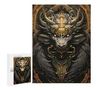 Loisir Créatif en Intérieur : Golden Infernal Dragon Sovereign, 500 PCS, Jeu D’Assemblage en Bois, pour Se Détendre À La Maison sans Écran