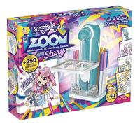 Loisir créatif - LANSAY - MAGIC LIGN - jeu de coloriage - PROJECTEUR ZOOMSTORY - 250+ dessins à projeter - Dès 6 ans