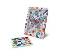 Loisir Créatif - Papillons - Illustration avec Sequins - Pour Enfant - Blanc