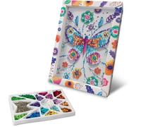 Loisir Créatif - Papillons - Illustration avec Sequins - Pour Enfant - Blanc