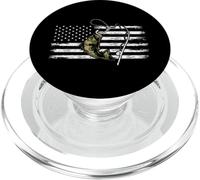 Loisir Poisson Drapeau USA Camouflage Pêcheur Pêche PopSockets PopGrip pour MagSafe