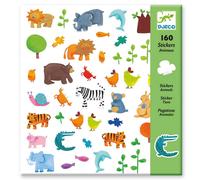 Kit créatif Djeco 160 Stickers Animaux Multicolore