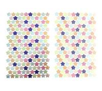 Loisirs Créatifs - 4 Planches Gommettes - Pastels et Métal - Forme : Etoiles G