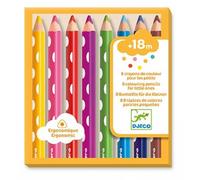 Loisirs créatifs 8 crayons de couleurs pour les petits Djeco