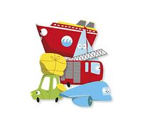 Loisirs Créatifs Enfants - 30 Gommettes - Véhicules de Transport