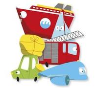 Loisirs Créatifs Enfants - 30 Gommettes - Véhicules de Transport G