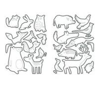 Loisirs Créatifs Enfants 6 Planches Gommettes A Colorier Les Animaux De La Forêt G