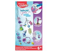 Loisirs créatifs - Maped - IMAGIN'STYLE - Coffret d'accessoires - 19 dessins - 12 crayons de couleur