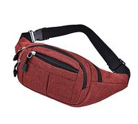 Loisirs Fashion Hommes Femmes Packs Sport Fitness Ceinture Simple et Sacs de Taille Lombaire pour Randonnée, Rouge, Taille unique