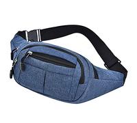 Loisirs Fashion Hommes Femmes Packs Sport Fitness Ceinture Simple et Sacs de Taille Lombaire pour Randonnée, bleu, Taille unique