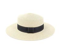 Loisirs, main, mode Chapeau De Soleil De Paille D'été for Les Femmes Dame Plage Visière Chapeau Top Chapeau Fille Nouveau Voyage Vacances De Couleur Unie Chapeau Femme Chapeau De Soleil De Plage Pour