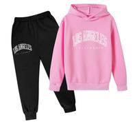 Loisirs Sweatshirt Set garçon,Loisirs Sport Costume Manches Longues Survêtement pour garçon ado Manche Longue Automne Haut Top et Pantalons Sweat Capuche Pantalon Sweats Capuch Hiver