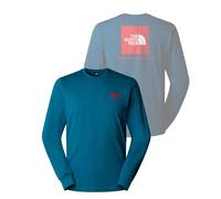 Loisirs T-shirt HOMME The North Face Blue Mineral LS BOX NSE Tee Coton