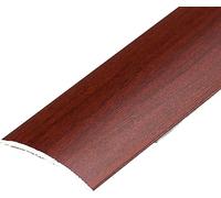 LoiYtrd Bandes de Transition Auto-adhésives en métal Grain de Bois, Bandes de seuil de sécurité au Sol, Garnitures adhésives à Couture découpable(Style B)