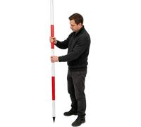 LoiYtrd Bâton d'enquête de monteur de Lignes for l'ingénierie de marquage de Construction d'étude de site(10m/32.8ft)