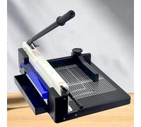 LoiYtrd Cutter Rotatif Robuste avec Protection de sécurité Automatique et règles latérales for Coupons, Papier Kraft et Photos. Coupe-Papier Multi-usages