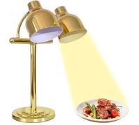 LoiYtrd Lampe chauffante Commerciale réglable à Double tête en Acier Inoxydable for Le Chauffage des Aliments(B)