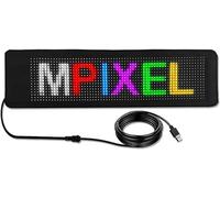LoiYtrd Logo LED Programmable LED écran Flexible Matrice Panneau Affichage Message Texte défilement, fenêtre arrière de Voiture Couleur LED écran de Voiture(390 * 107mm)