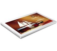 LoiYtrd Machine publicitaire Haute définition Murale de 21,5 Pouces prenant en Charge la Lecture en Boucle indépendante de la Carte SD(Bianco)