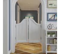 LoiYtrd Portes battantes d'allée, Porte battante en Bois for café avec charnières à Pivot par gravité, Fermeture Automatique(90x90CM/35.4x35.4IN)