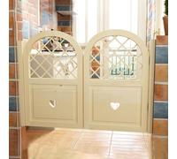 LoiYtrd Portes battantes de Cuisine et de Restaurant, décoration de Porte battante de café arquée, Porte Naturelle Demi-Taille(W125xH90cm(49 1/4" x35 3/8"))