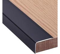 LoiYtrd Protecteur de Bord d'escalier en Forme de L, Garniture de Bord de Nez de Marche, réducteurs de Bande de Transition de Sol for intérieur et extérieur(Color 6,100cm/39 inch)