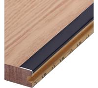 LoiYtrd Protecteur de seuil en Forme de L en Aluminium, Garniture de Bord de Nez de Marche imperméable et découpable, Facile à Installer(Color 3,100cm/39 inch)