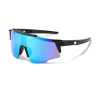 LOJUDI Lunette de Soleil Enfant - Protection UV400 Miroir ado Lunettes Soleil Enfant 6-15 ans Garçons Filles - Pour le Sport, le Cyclisme, le SKI, le Baseball-Bleu Miroir