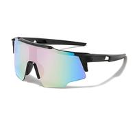 LOJUDI Lunettes de soleil polarisées pour enfants - Lunettes de soleil de sport UV400 - Lunettes de soleil miroir pour adolescents - Pour garçons et filles, Violet miroir, M