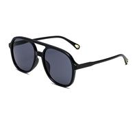 LOJUDI Lunettes de soleil pour homme et femme - Style rétro - Lunettes d'aviateur polarisées des années 70 - Protection UV400, noir/noir