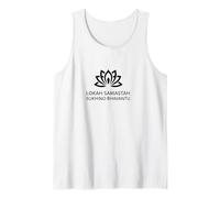 Lokah Samastah Sukhino Bhavantu Lotus Yoga Méditation Débardeur