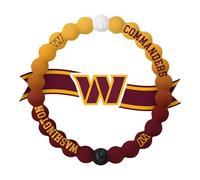 Lokai NFL Football Collection Bracelet de perles en silicone Washington Commanders Home Field (taille L) - Bracelet de perles pour homme et femme - Bracelet en silicone à enfiler pour un ajustement