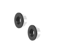 Lokatall Lot de 2 anneaux de trop-plein pour évier de cuisine et de salle de bain, 30 mm (noir)