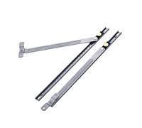 Lokatall Lot de 2 charnières de fenêtre de 30,5 cm en acier inoxydable SUS304 pour fenêtres profilées UPVC/aluminium, hauteur de 13 mm