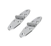 Lokatall Lot de 2 charnières de table pliantes en acier inoxydable - 270 ° - Pour armoire - Pour table d'armoire, caisses en bois, cuisine, yacht, bateau, machine - 120 x 40 x 2,5 mm - Argenté