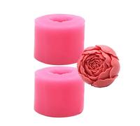 Lokatall Lot de 2 moules en silicone en forme de fleur 3D pour décoration de gâteaux, savon, bonbons, gelée, sucre