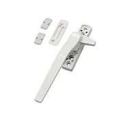 Lokatall Poignée de fenêtre de Rechange Bicouche UPVC Poignée de Verrouillage de Fenêtre en Alliage D'aluminium Poignée de Fenêtre à L'épreuve des Enfants Poignée de Sécurité Blanche (Gauche)