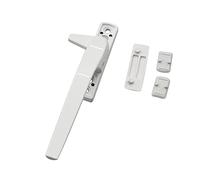 Lokatall Poignée de fenêtre de rechange universelle en UPVC - Poignée de fenêtre en alliage d'aluminium - Poignée de sécurité pour les enfants - Poignée de sécurité blanche (droite)