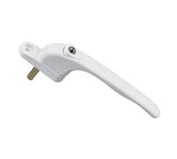 Lokatall Poignée de fenêtre de rechange verrouillable avec clé - Vitrage universel en aluminium - Double UPVC - Poignée de verrouillage de fenêtre à battant à sécurité enfant - Tige de 45 mm - Pour