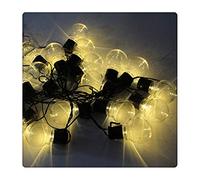 LOKAXXZU 20 Lampes solaires extérieures LED LED Globe Ball String Fairy Light Light Solar Garland Garland étanche du Jardin Decor Street Decor (Couleur: Clear Warm White)