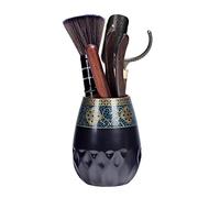 LOKAXXZU Accessoires DE The DE Kung FU Chinois Définir Les Outils de cérémonie de thé Clip en Bois Spoon Retro Céramic Canister Teware Ustensiles (Couleur: A) (A)