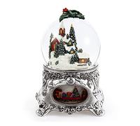 LOKAXXZU Boîte de Musique en Verre en Verre Crystal Board Music Lights LED SEAGNE SCEAT Best Gift for Birthday Christmas Wood Musical Box