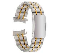 LOKAXXZU Brotte de montée en acier inoxydable Bande de poignet de montre courbure de montre de bracelet 18 mm 20 mm 22 mm (largeur de bande: 18 mm)