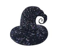 LOKAXXZU Chapeau de sorcière Halloween With Sequins Party Wizard Chapeau de sorcière pointu pointu de sorcière adulte Unisexe Cosplay Costume Costume