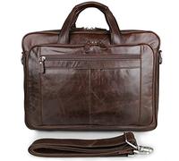 LOKAXXZU Misportation en cuir pour l'homme Crazy Horse en cuir 17 pouces Business Handsbag Hand Hide Hide Male Tote Big Shouler Sacs