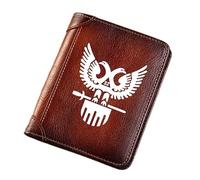 LOKAXXZU Nouvelles Hommes SUPPLÉMENTS DE Cuir VOLICAUX, FRACHASES Symbole Symbol HIGHTACY Trifold Slim Vintage Court portefeu