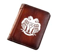 LOKAXXZU Nouvelles Hommes Supports DE Cuir VOLICATIQUE, Symboles Symbole Symbol HIGHTACY Trifold Slim Vintage Court SORTEL