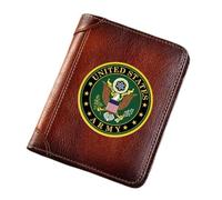 LOKAXXZU Nouvelles Hommes VÉLICATIONS VÉLICATIONS Cuir, Franc-maçons Symbole Haut-capacité Trifold Slim Vintage Court portefeu