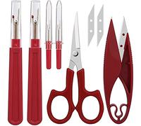 LOKAXXZU Outil de Couture de Couture, déménagement de Couture et Coupe-Filet avec 2Big + 2small Rippers, 1 Pack Snips, 1pack 5 u201dscissor