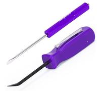 LOKAXXZU Petit Crowbar Pocket Clip Clip Slotted Slotted, Pocket Pry Bar Bar Angle Hand Tool 4 Poignée latérale (Couleur: Orange) (Violet)